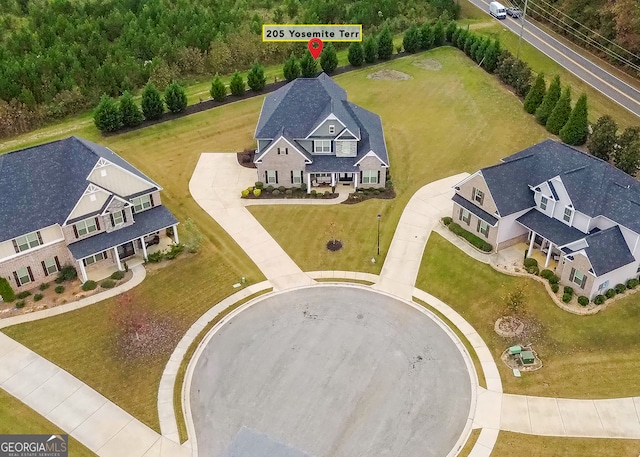 birds eye view of property