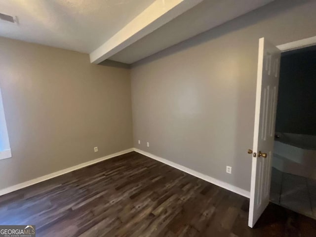 interior space featuring dark wood-type flooring