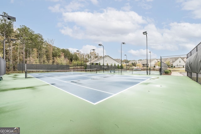 view of tennis court