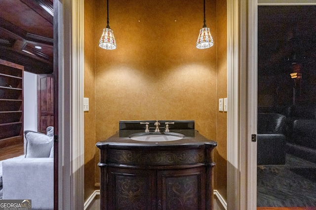 bathroom with vanity