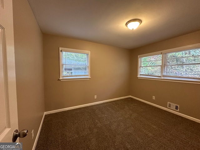 carpeted empty room featuring a healthy amount of sunlight