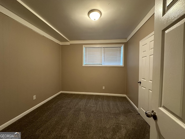 4310 Bakers Ferry Rd SW, Atlanta, GA 30331 - unfurnished room featuring dark colored carpet and baseboards
