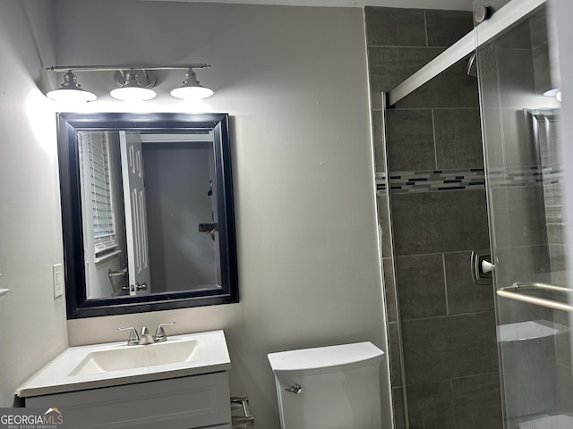3168 Mcafee Rd, Decatur, GA 30032 - full bath with a shower stall, toilet, and vanity