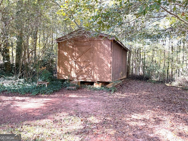 view of outdoor structure