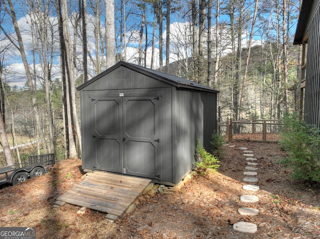 view of outbuilding