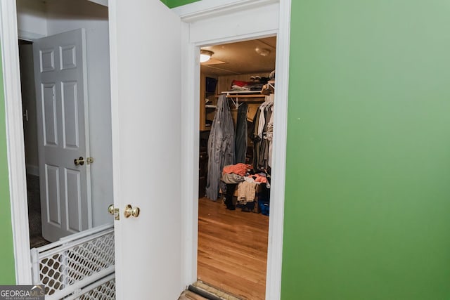 view of closet