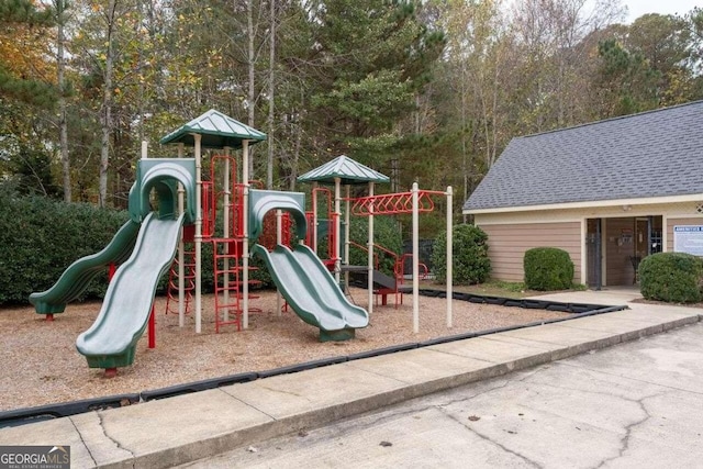 view of jungle gym