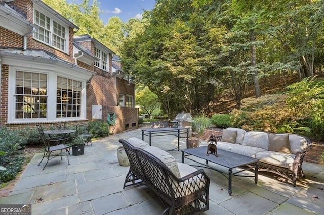 view of patio / terrace with outdoor lounge area