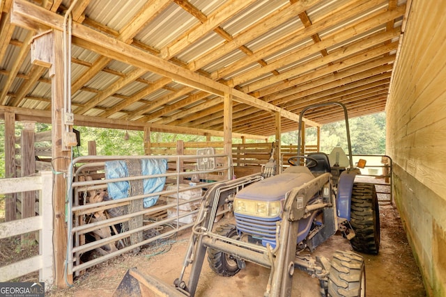 view of horse barn