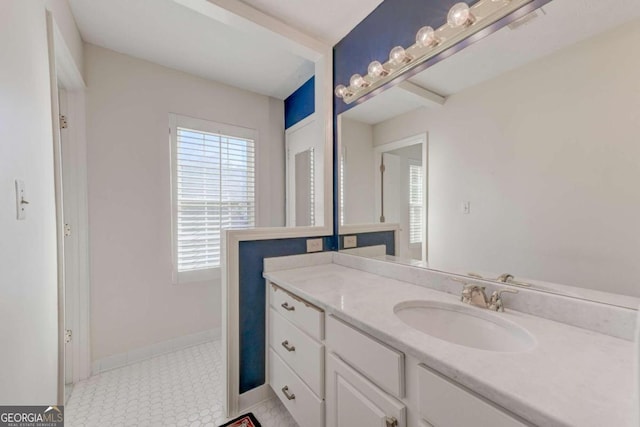 bathroom with vanity