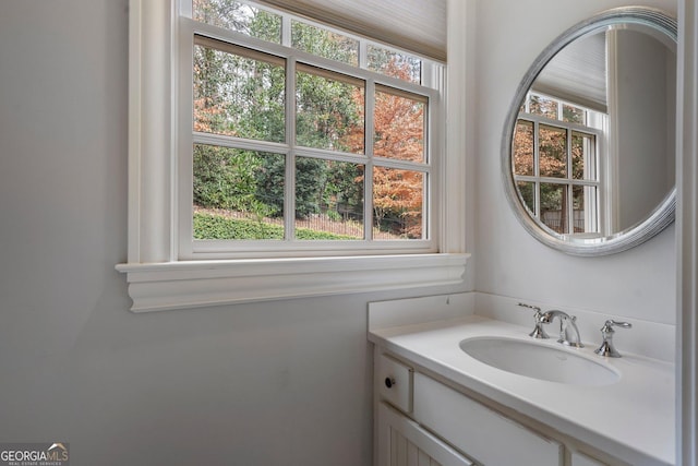 bathroom with vanity