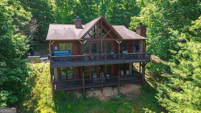 view of rear view of house