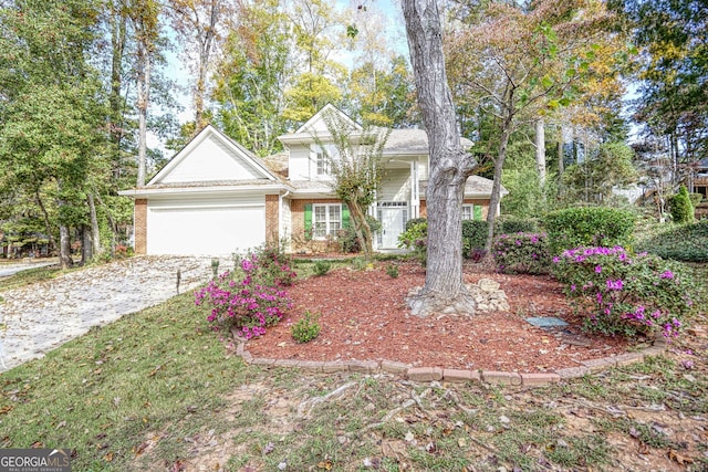 view of front of house featuring a garage