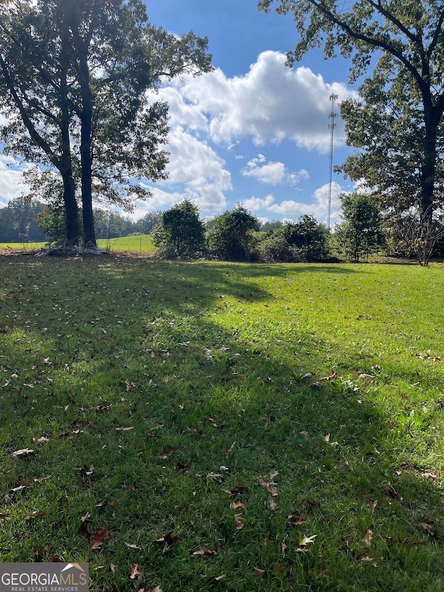 view of yard featuring a rural view