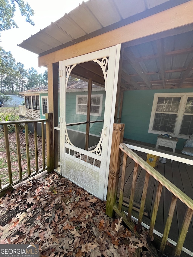 view of balcony