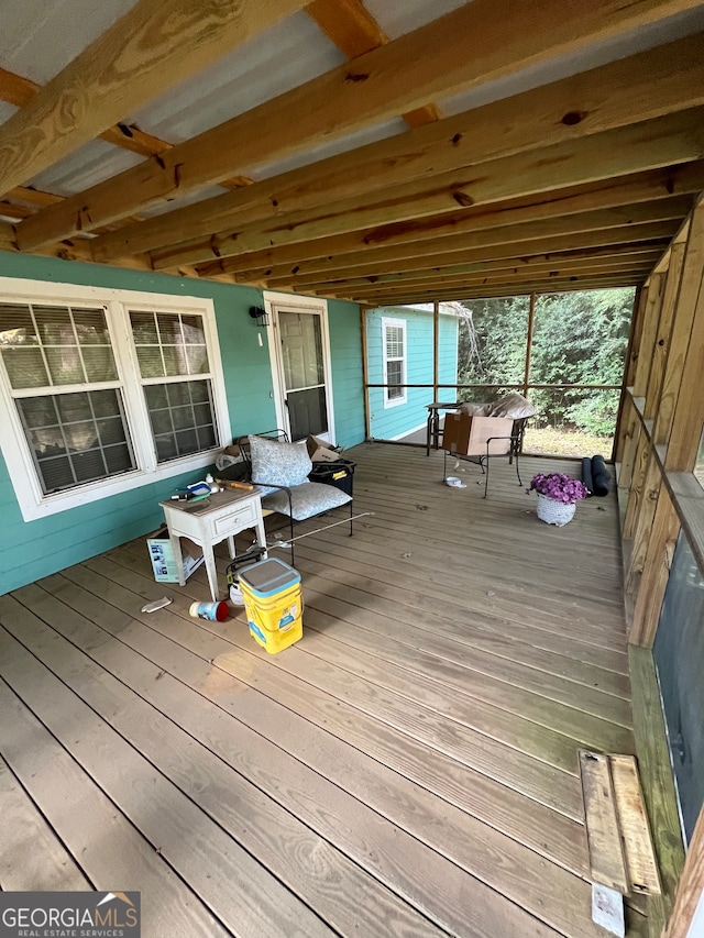 view of wooden terrace