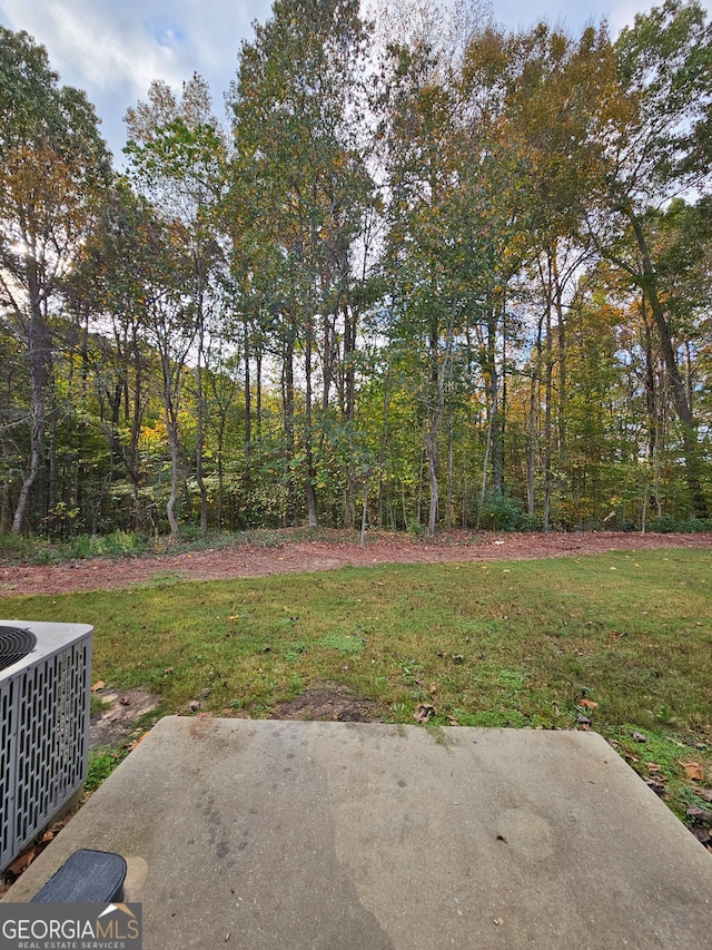 view of yard featuring a patio