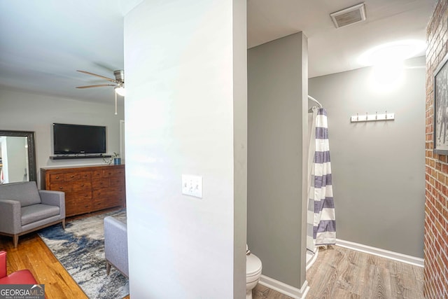 interior space with light hardwood / wood-style floors