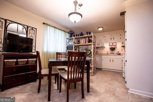 view of dining area