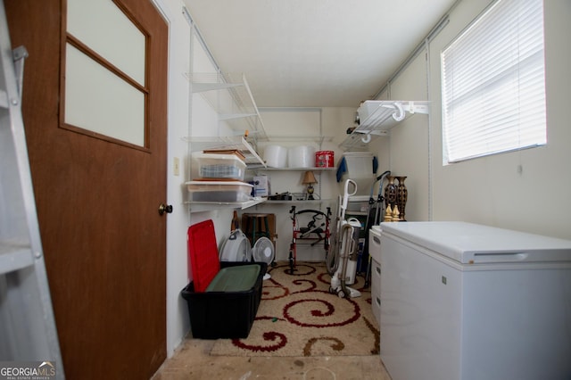 view of clothes washing area