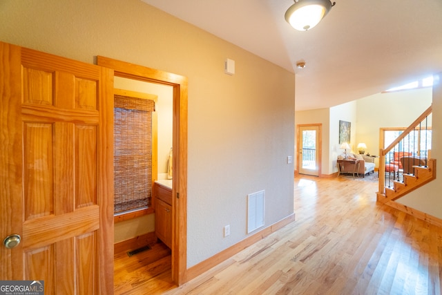 interior space featuring light hardwood / wood-style flooring