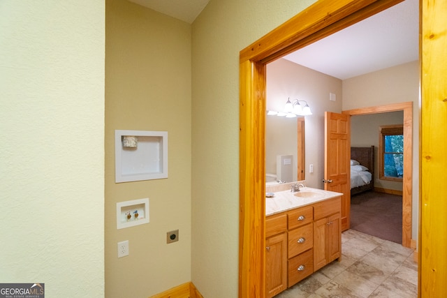 bathroom with vanity