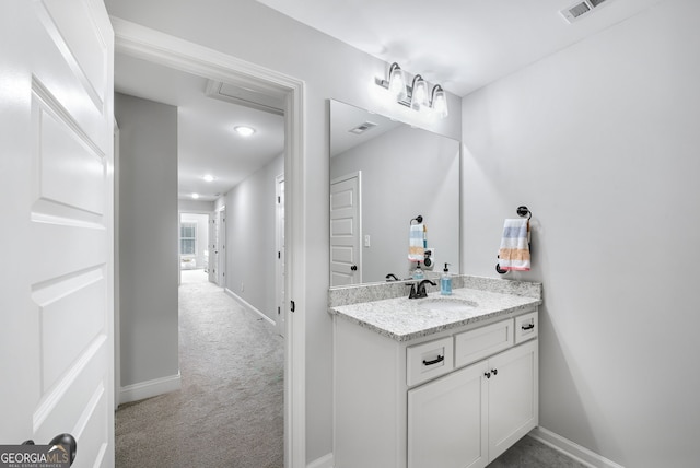 bathroom with vanity