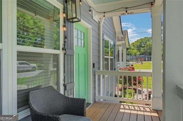 view of sunroom