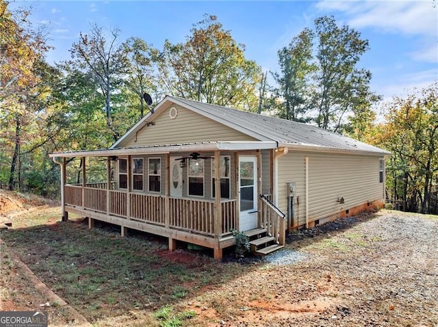 view of rear view of property