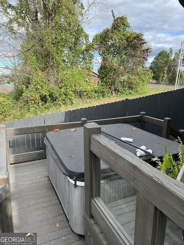 330 E Second St, Blue Ridge, GA 30513 - deck with a hot tub