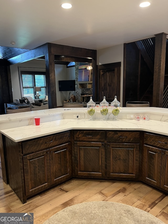 bathroom featuring hardwood / wood-style flooring