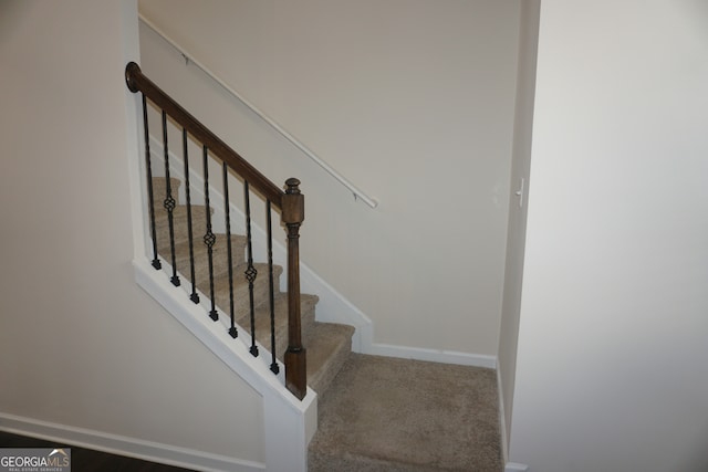 stairs with carpet