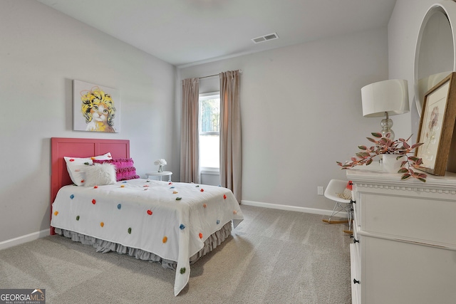 bedroom featuring carpet flooring