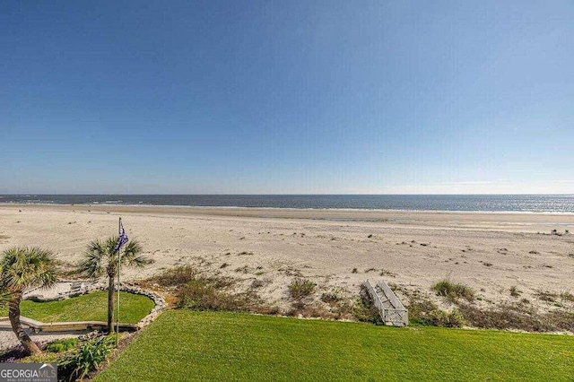 water view with a beach view