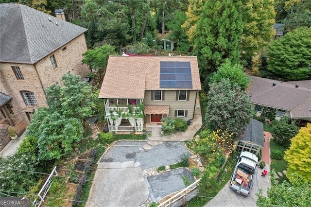 birds eye view of property