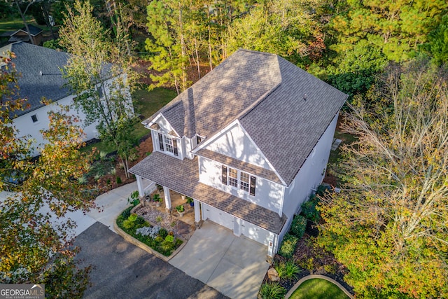 birds eye view of property