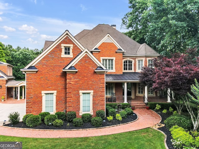 craftsman-style house with covered porch