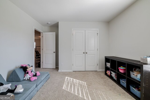 playroom with carpet flooring