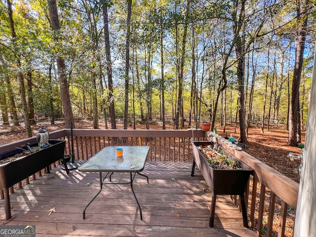 view of wooden terrace