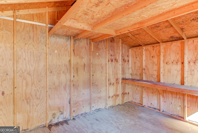 view of storage room