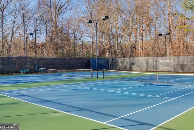 view of sport court