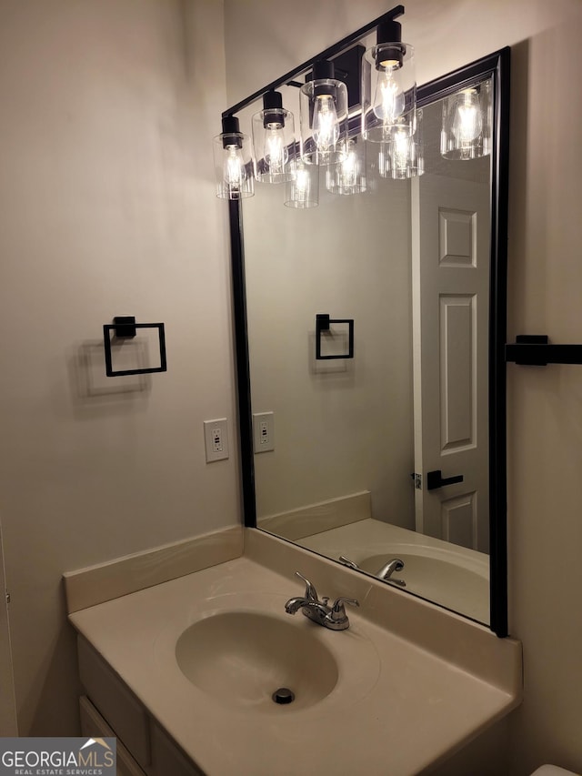 bathroom featuring vanity