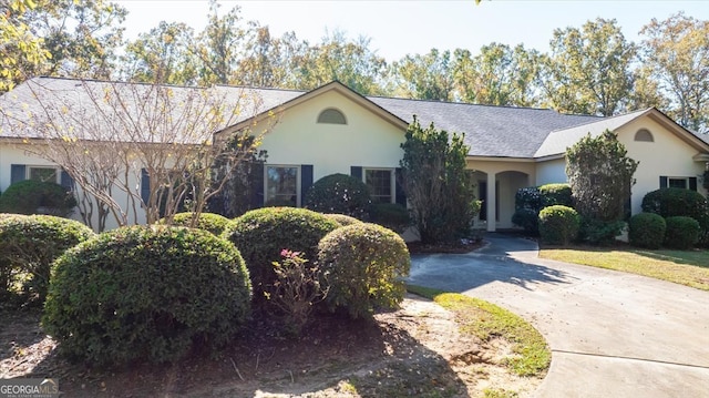 view of ranch-style house