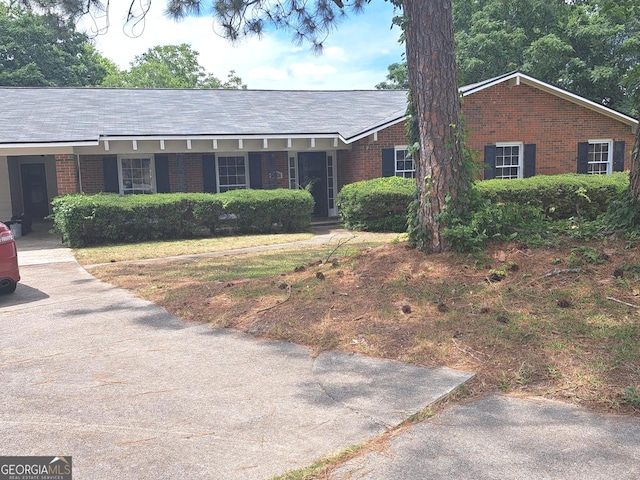 view of ranch-style home