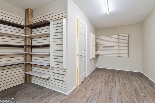 hall featuring wood-type flooring