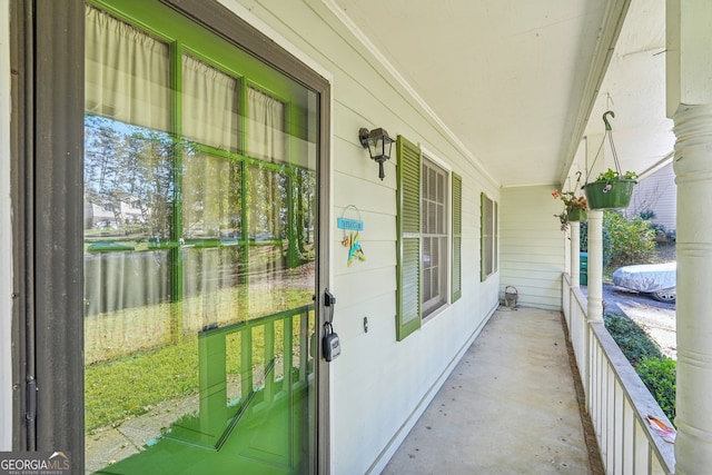 exterior space featuring a porch