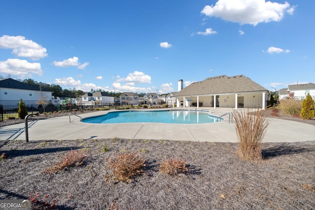 view of pool with a patio area