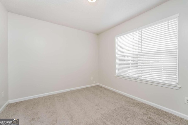 unfurnished room featuring plenty of natural light and carpet floors