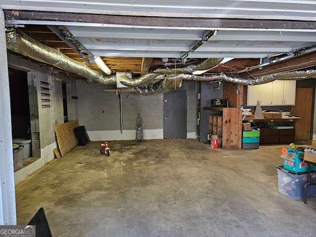 view of basement