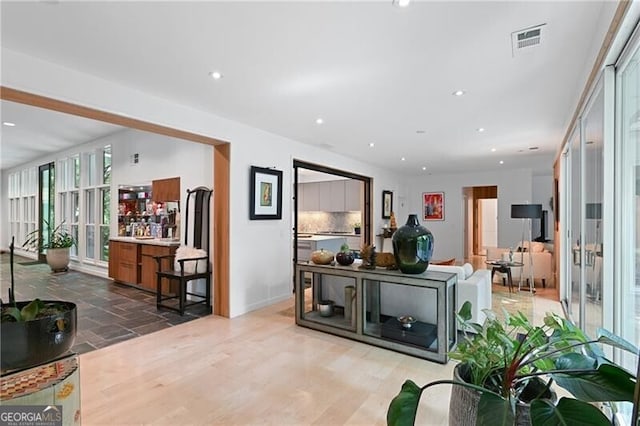 interior space with french doors